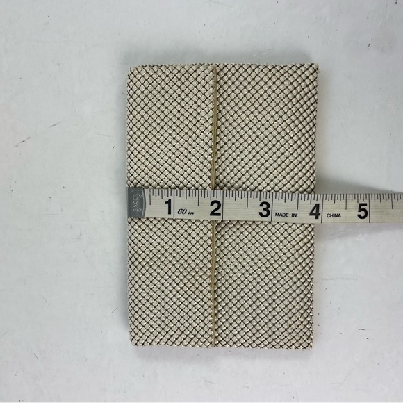 Vintage 1930s Whiting Davis White Mesh Clutch Purse Vintage Envelope Style Purse - Picture 16 of 17
